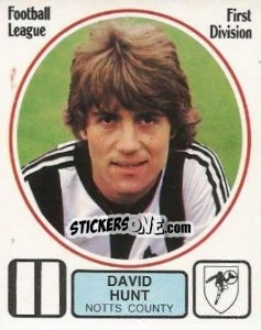 Sticker David Hunt - UK Football 1981-1982 - Panini