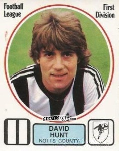Sticker David Hunt - UK Football 1981-1982 n. 208 - Panini