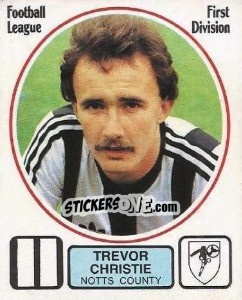 Figurina Trevor Christie - UK Football 1981-1982 - Panini