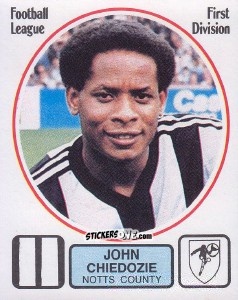 Sticker John Chiedozie - UK Football 1981-1982 n. 212 - Panini