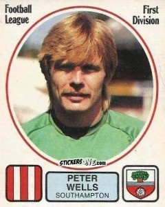 Sticker Peter Wells - UK Football 1981-1982 n. 214 - Panini