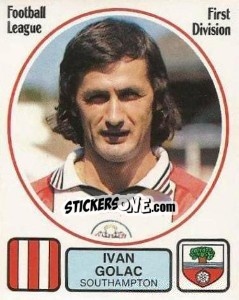 Sticker Ivan Golac - UK Football 1981-1982 - Panini