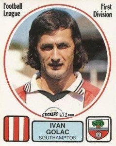 Figurina Ivan Golac - UK Football 1981-1982 - Panini