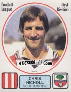 Sticker Chris Nicholl - UK Football 1981-1982 - Panini