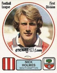 Figurina Nick Holmes - UK Football 1981-1982 - Panini