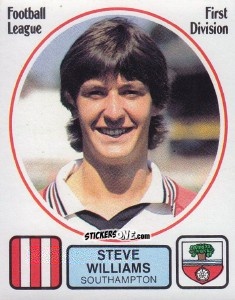 Cromo Steve Williams - UK Football 1981-1982 - Panini