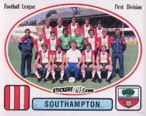 Sticker Team Photo - UK Football 1981-1982 - Panini