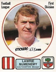 Cromo Lawrie McMenemy - UK Football 1981-1982 - Panini