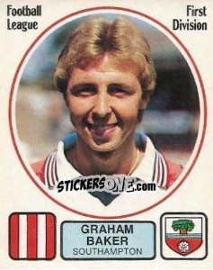 Figurina Graham Baker - UK Football 1981-1982 - Panini