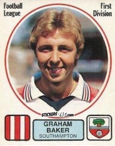 Sticker Graham Baker - UK Football 1981-1982 - Panini