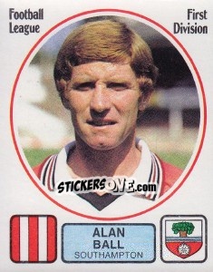 Figurina Alan Ball - UK Football 1981-1982 - Panini