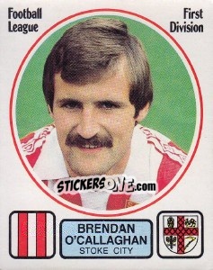 Sticker Brendan O'Callaghan - UK Football 1981-1982 - Panini