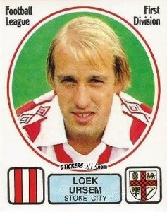 Cromo Loek Ursem - UK Football 1981-1982 - Panini