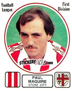 Sticker Paul Maguire - UK Football 1981-1982 - Panini