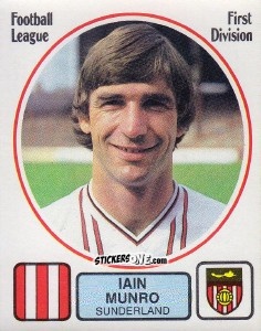 Sticker Iain Munro - UK Football 1981-1982 - Panini