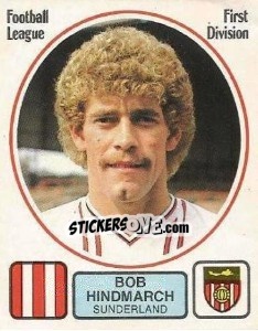 Sticker Bob Hindmarch - UK Football 1981-1982 - Panini