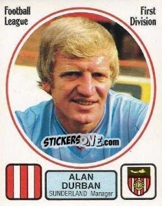 Figurina Alan Durban - UK Football 1981-1982 - Panini