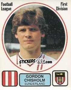 Figurina Gordon Chisholm - UK Football 1981-1982 - Panini