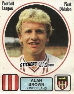 Cromo Alan Brown - UK Football 1981-1982 - Panini