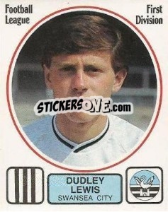 Figurina Dudley Lewis - UK Football 1981-1982 - Panini