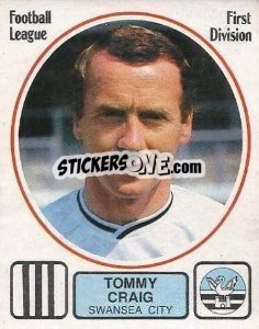 Cromo Tommy Craig - UK Football 1981-1982 - Panini