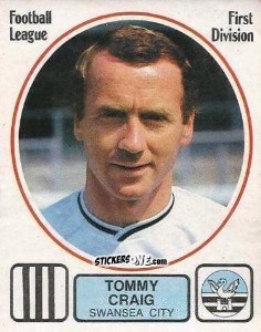 Cromo Tommy Craig - UK Football 1981-1982 - Panini