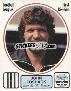 Figurina John Toshack - UK Football 1981-1982 - Panini
