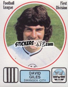 Sticker David Giles - UK Football 1981-1982 - Panini