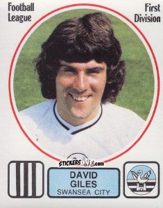 Cromo David Giles - UK Football 1981-1982 n. 268 - Panini