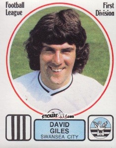 Figurina David Giles - UK Football 1981-1982 - Panini