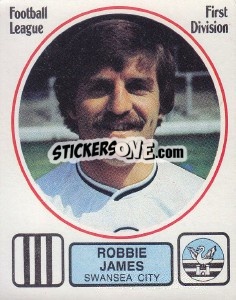 Figurina Robbie James - UK Football 1981-1982 - Panini