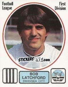 Figurina Bob Latchford - UK Football 1981-1982 - Panini