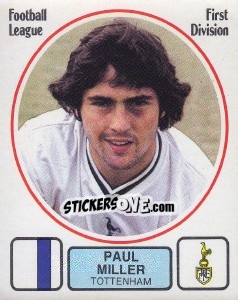 Figurina Paul Miller - UK Football 1981-1982 - Panini