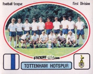 Sticker Team Photo - UK Football 1981-1982 - Panini