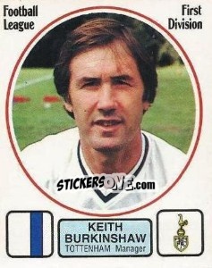 Cromo Keith Burtinshaw - UK Football 1981-1982 - Panini