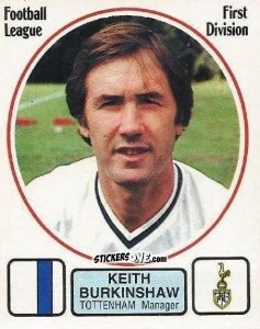 Sticker Keith Burtinshaw - UK Football 1981-1982 n. 281 - Panini