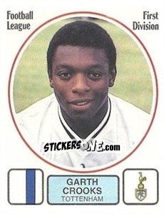 Figurina Garth Crooks - UK Football 1981-1982 - Panini