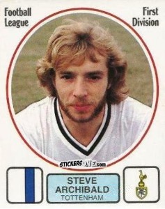 Sticker Steve Archibald - UK Football 1981-1982 n. 287 - Panini
