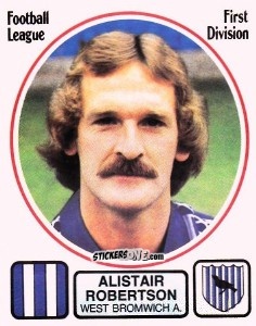 Sticker Alistair Robertson - UK Football 1981-1982 n. 293 - Panini