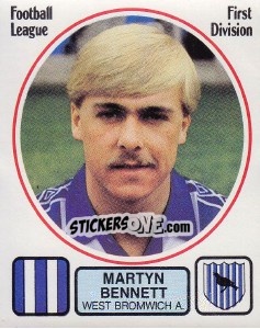 Figurina Martyn Bennett - UK Football 1981-1982 - Panini