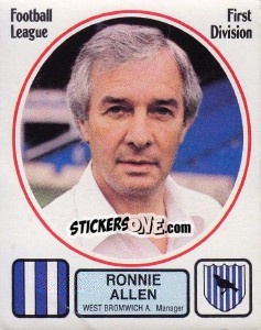 Figurina Ronnie Allen - UK Football 1981-1982 - Panini