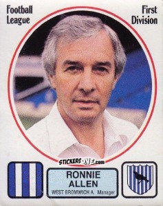 Figurina Ronnie Allen - UK Football 1981-1982 n. 296 - Panini