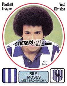 Figurina Remi Moses - UK Football 1981-1982 - Panini