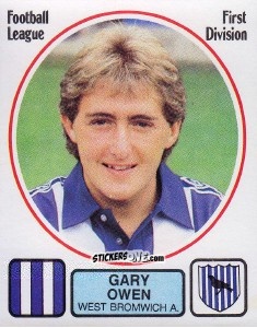 Figurina Gary Owen - UK Football 1981-1982 n. 298 - Panini