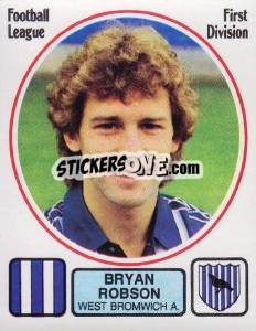 Figurina Bryan Robson - UK Football 1981-1982 - Panini