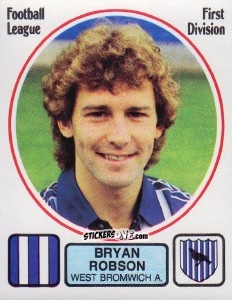 Figurina Bryan Robson - UK Football 1981-1982 - Panini