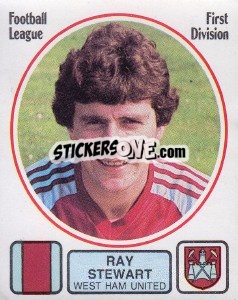 Figurina Ray Stewart - UK Football 1981-1982 - Panini