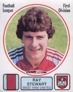 Figurina Ray Stewart - UK Football 1981-1982 - Panini