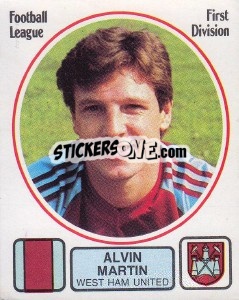 Sticker Alvin Martin - UK Football 1981-1982 - Panini