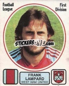 Sticker Frank Lampard - UK Football 1981-1982 - Panini